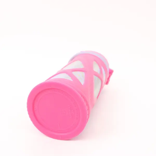 ZULU Echo Kids Water Bottle Pink Leakproof Flip Straw Silicone Sleeve