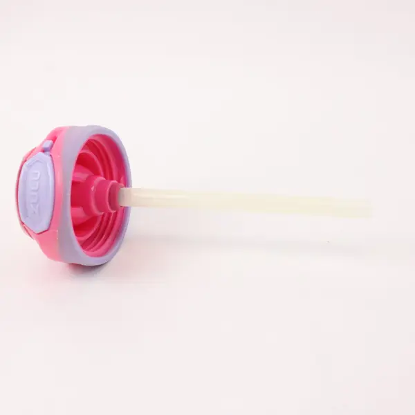 ZULU Echo Kids Water Bottle Pink Leakproof Flip Straw Silicone Sleeve