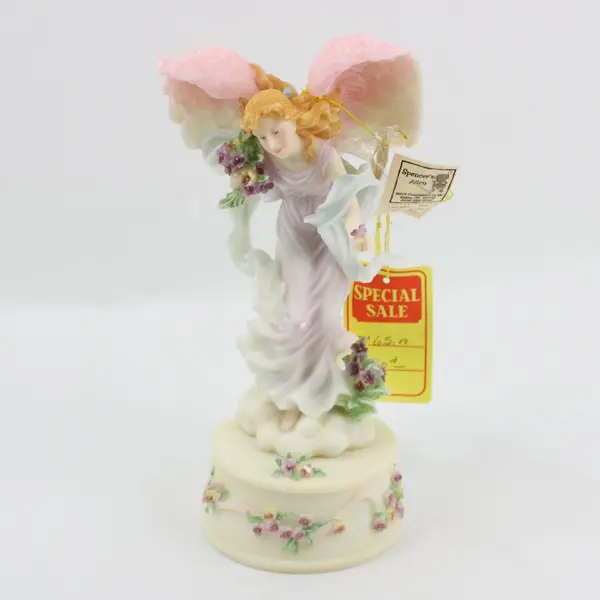 2001 Roman Seraphim Classics Angel Pansy 3-Piece Figurine Set