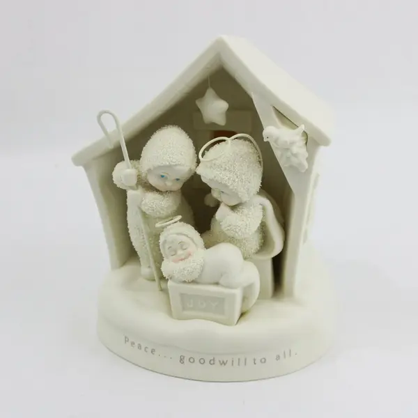 2003 Dept 56 Snowbabies Nativity Peace And Goodwill To All 69344 Artist Signed 