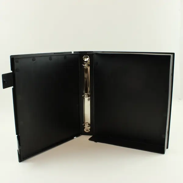 PerforeMore Black 3-Ring 1-Inch Binder Snap Closure Case 12.25 x 11.75