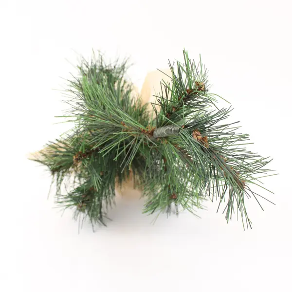 Artificial Pine Christmas Tree 10in Tabletop Burlap Base Holiday Decor