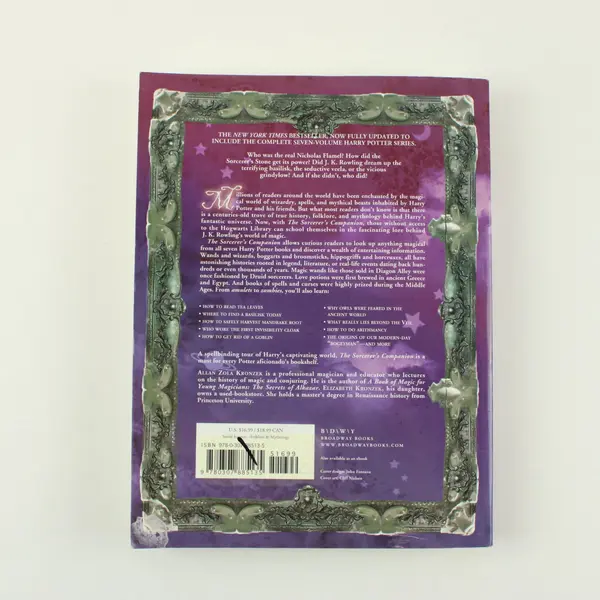 The Sorcerer's Companion Harry Potter Guide Allan Zola Kronzek 2010