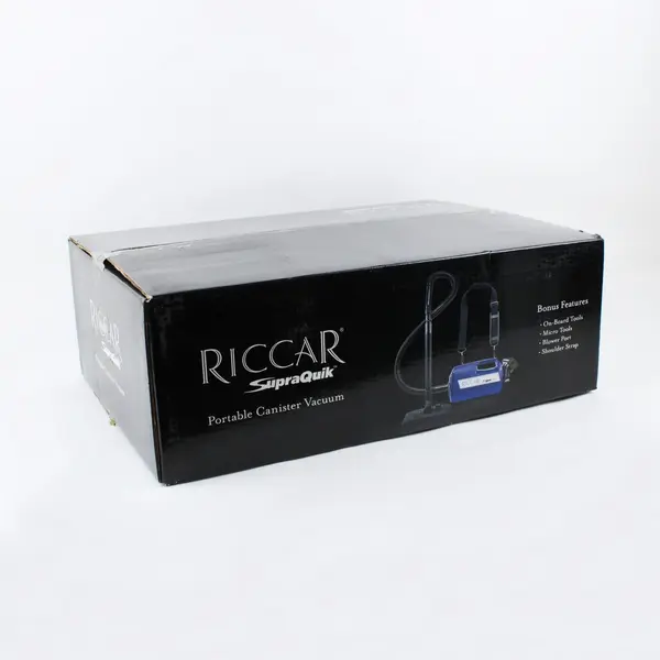 Riccar SupraQuik Portable Canister Vacuum HEPA Media Filtration Open Box