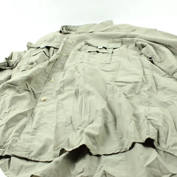 Columbia 003299-005-1030 Men's M Beige UPF30 LS Fishing Button-Down Flawed