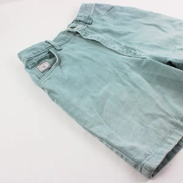 Wrangler Women's High-Rise Shorts Light Teal Size 10