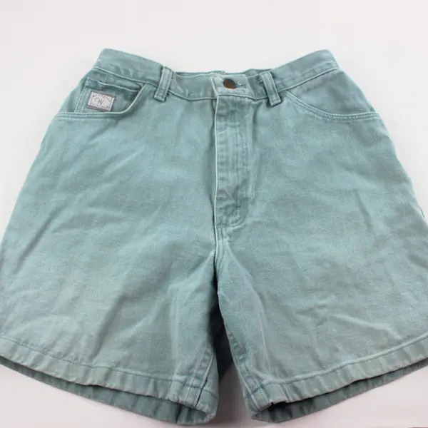 Wrangler Women's High-Rise Shorts Light Teal Size 10