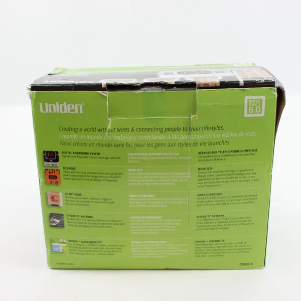 Uniden D1680-4 Digital Answering System Home Phone Base Handset