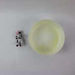 Chex Cow Print Ceramic Bowl with Cow Figurine 5.5 Inch