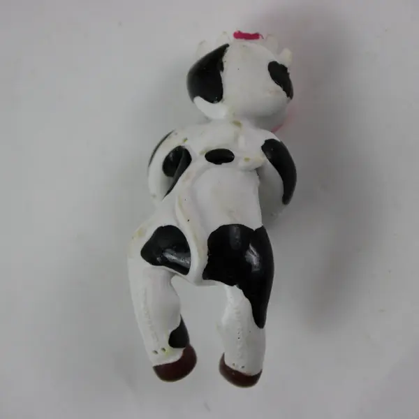 Chex Cow Print Ceramic Bowl with Cow Figurine 5.5 Inch