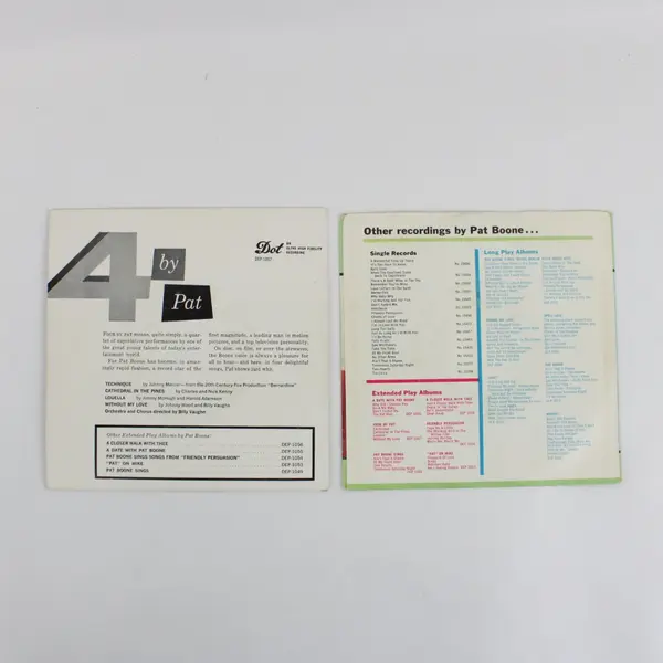 Lot of 3 Pat Boone Dot 7-Inch Vinyl Records