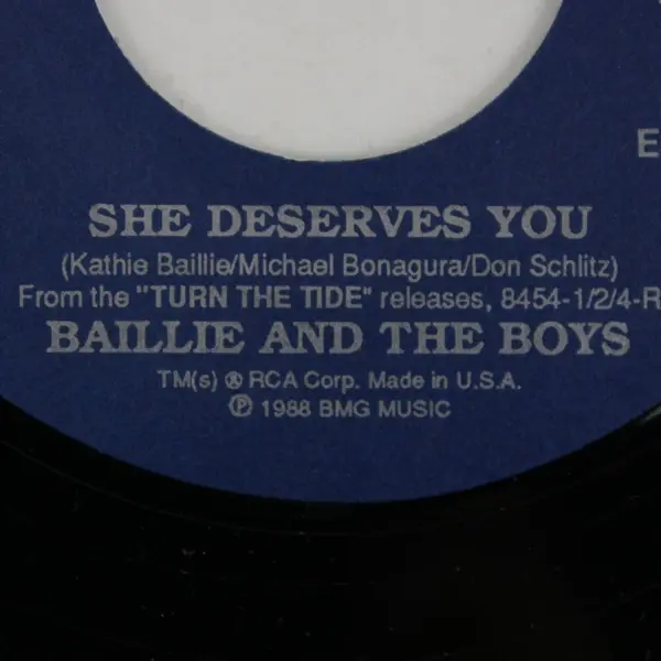 Baillie & the Boys She Deserves You RCA  7" Vinyl  Record