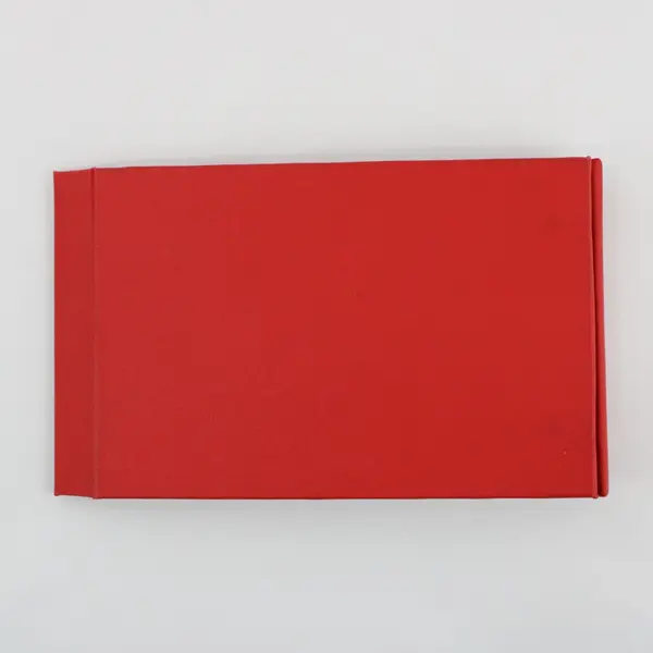 Vintage Red Hardcover Plate Block Stamp Album Empty