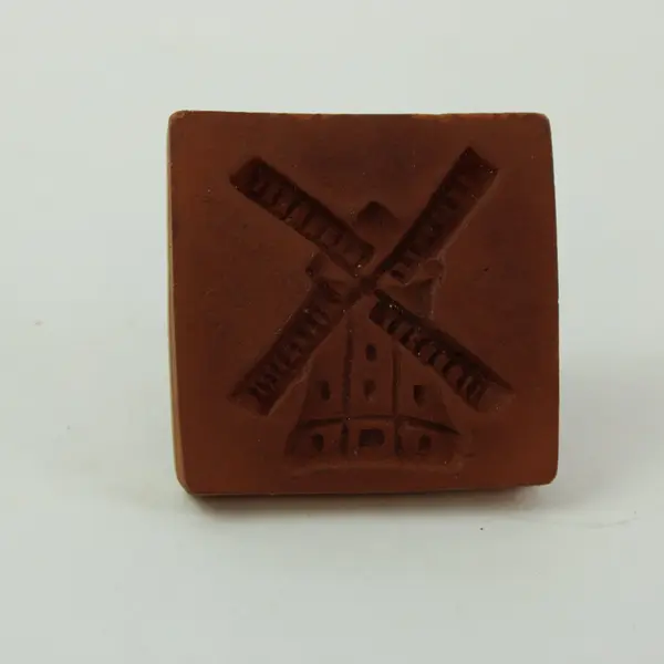 Windmill Terracotta Cookie Stamp Decorative Baking Tool