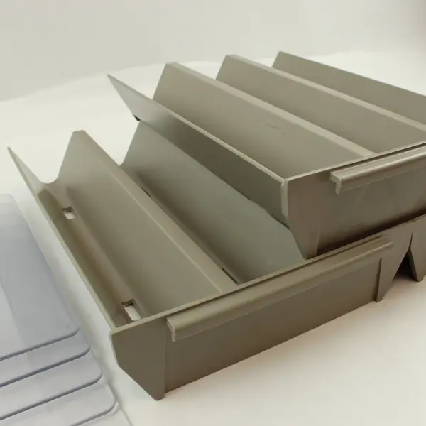 Lot of 3 Card Index File Trays with 5 Separators Plastic Organizer