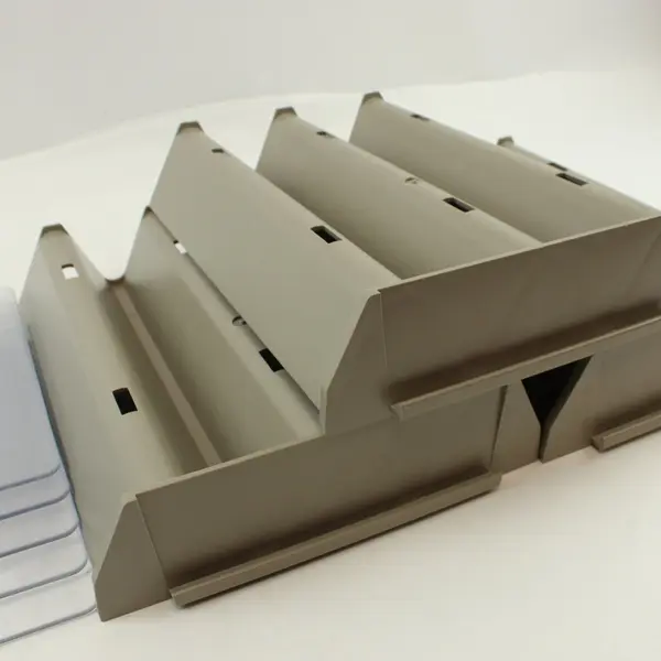 Lot of 3 Card Index File Trays with 5 Separators Plastic Organizer