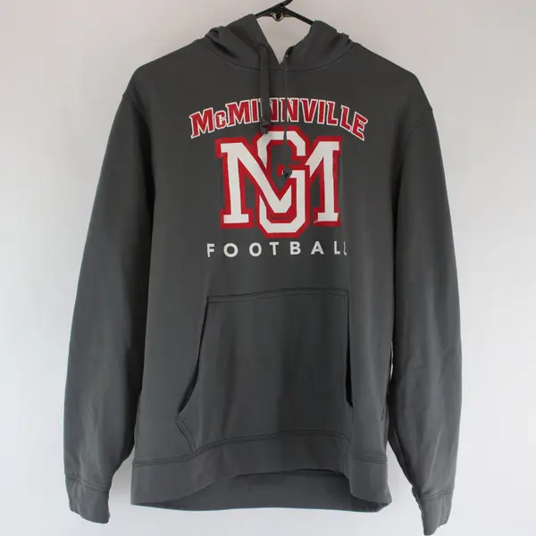 Port & Company McMinnville High School Football Hoodie Gray Men's Medium