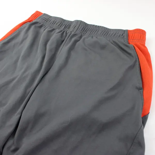 All In Motion Youth Athletic Shorts Gray Orange Large 12/14
