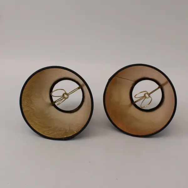 Set of 2 Black Tapered Lamp Shades