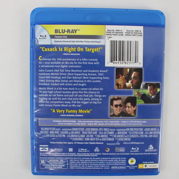 Grosse Pointe Blank 15th Anniversary Edition Blu-ray John Cusack