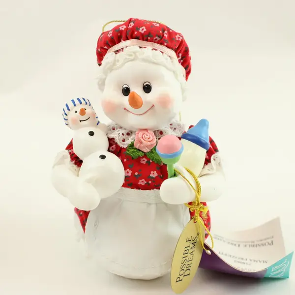 Possible Dreams Clothtique Mama Frozetti Snowman Figurine 718003