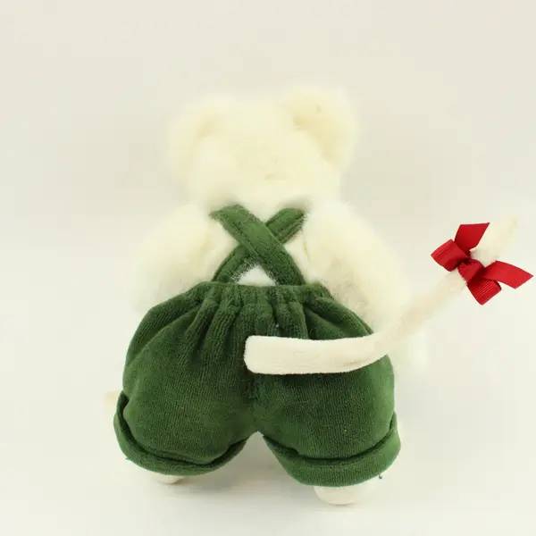 Vintage Boyds Bears & Friends Colby S. Mouski Plush Mouse Green Overalls