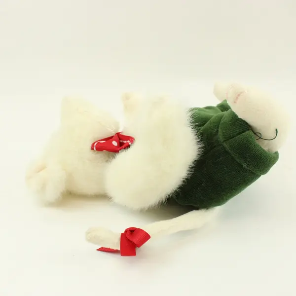 Vintage Boyds Bears & Friends Colby S. Mouski Plush Mouse Green Overalls