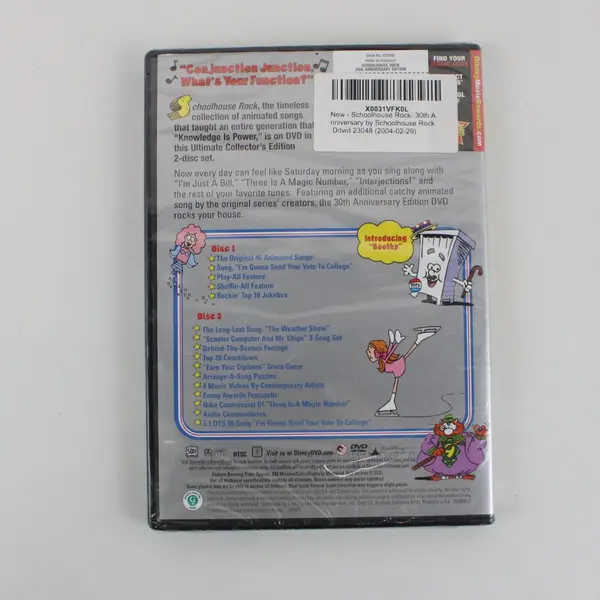 Disney Schoolhouse Rock! Special 30th Anniversary Edition DVD Sealed