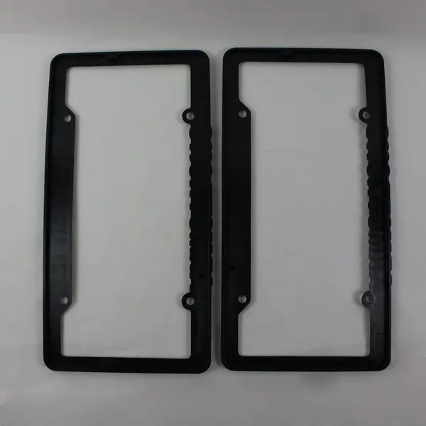 Pair Armstrong Subaru Dealer License Plate Frames Black White