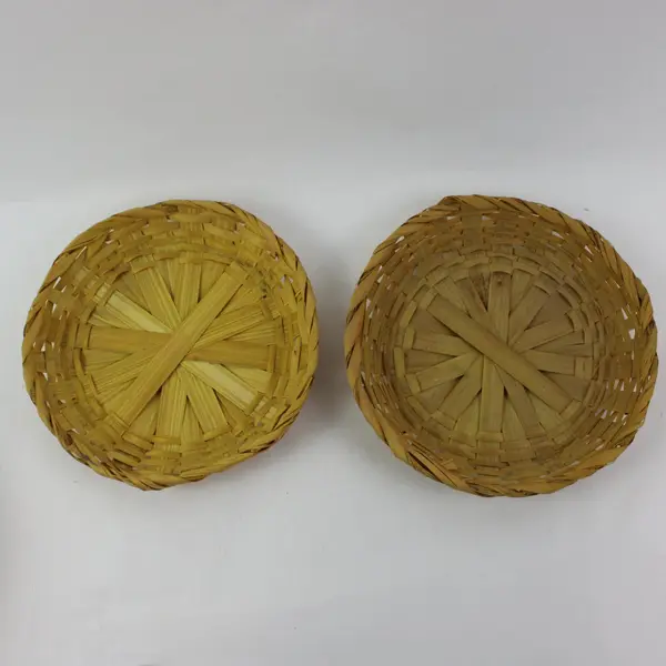 Set of 9 Rattan Wicker Paper Plate Holders Boho Picnic