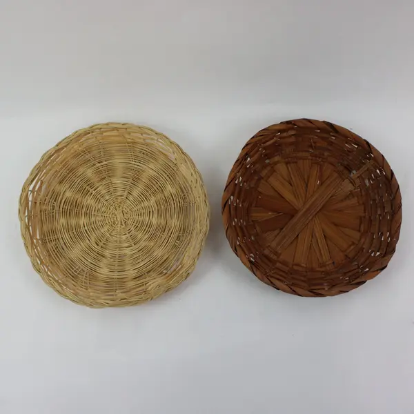 Set of 9 Rattan Wicker Paper Plate Holders Boho Picnic