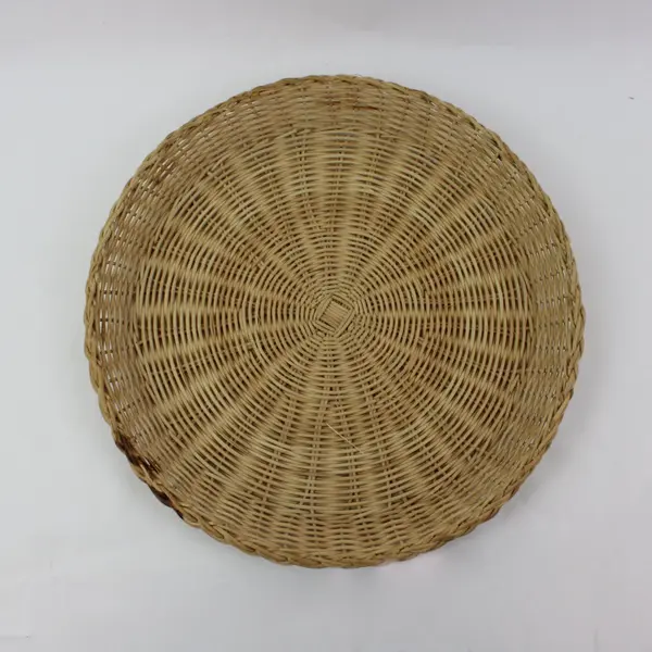 Set of 9 Rattan Wicker Paper Plate Holders Boho Picnic