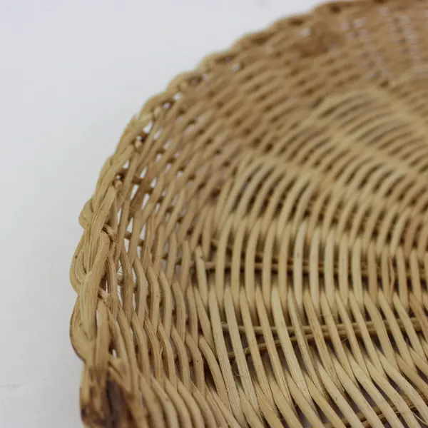 Set of 9 Rattan Wicker Paper Plate Holders Boho Picnic