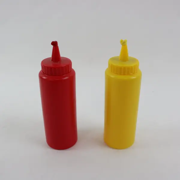 Melissa & Doug Pretend Play Condiment Set 3pc Squeeze Bottles Holder