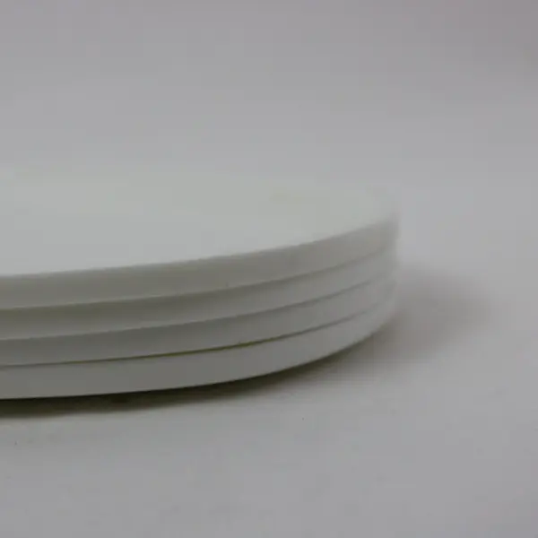 Set of 4 White Divided Snack Plates