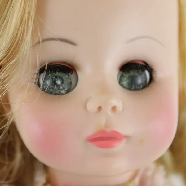 1966 Madame Alexander Doll Blonde Ringlets Pink Dress Matching Hat 13"