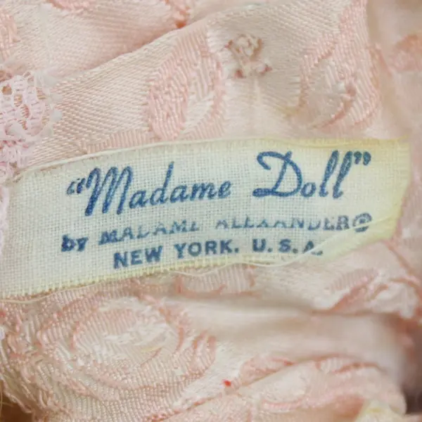 1966 Madame Alexander Doll Blonde Ringlets Pink Dress Matching Hat 13"