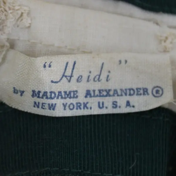 Madame Alexander Heidi Doll 13in Made in USA Braided Hair