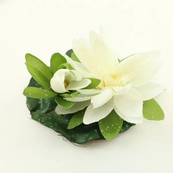 Set of 5 Artificial Floating Lotus Flowers Water Lily Pond Bowl Decor
