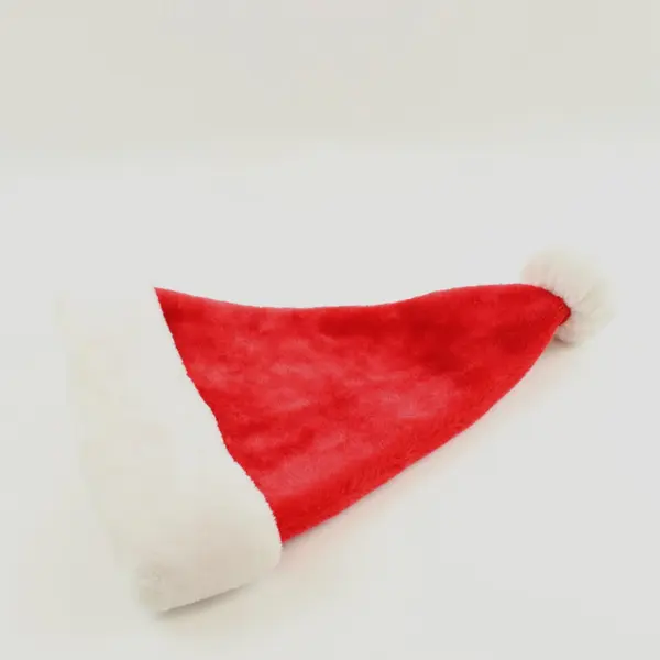 Prima Creations Christmas Santa Claus Hat Red Plush White Trim