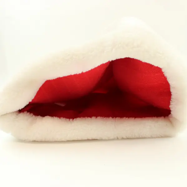 Prima Creations Christmas Santa Claus Hat Red Plush White Trim