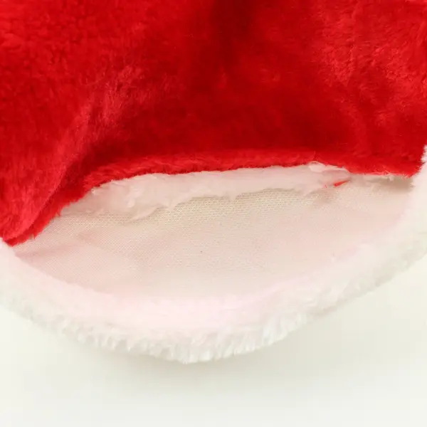 Prima Creations Christmas Santa Claus Hat Red Plush White Trim