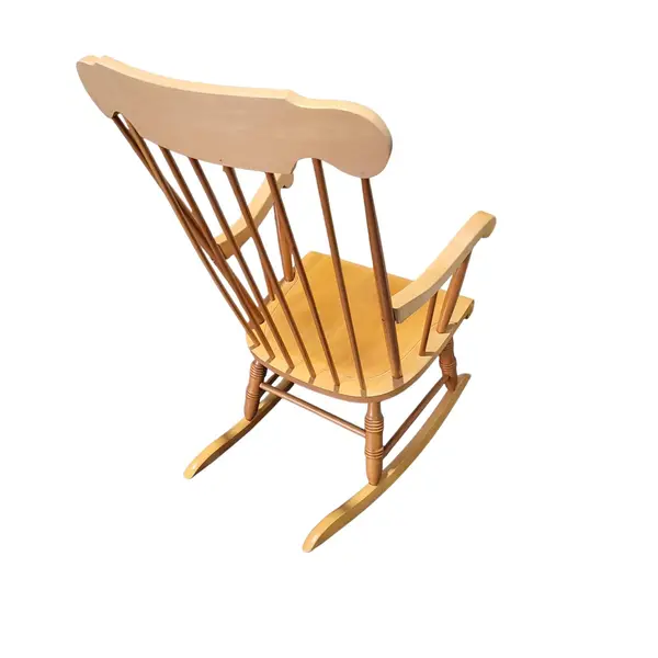 Vintage Mid Century Wooden Rocking Chair Spindle Back Accent - Local Pickup Only