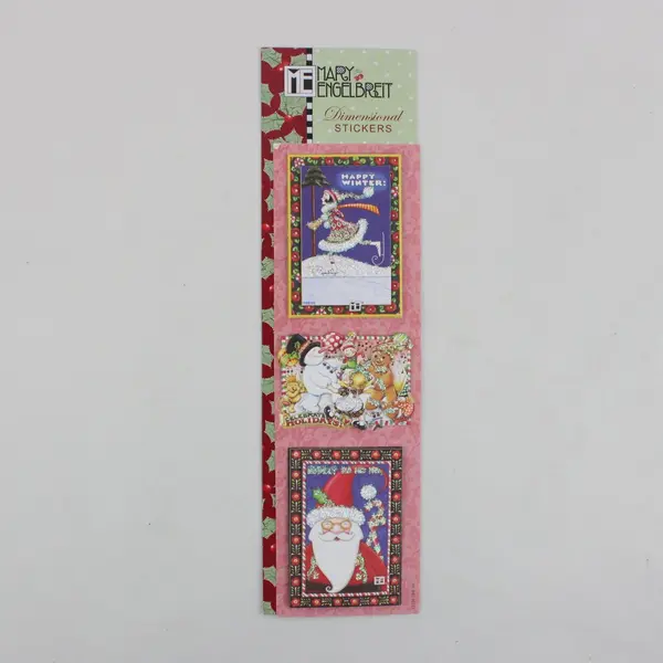 Mary Engelbreit Christmas Dimensional Scrapbooking Stickers Card Making