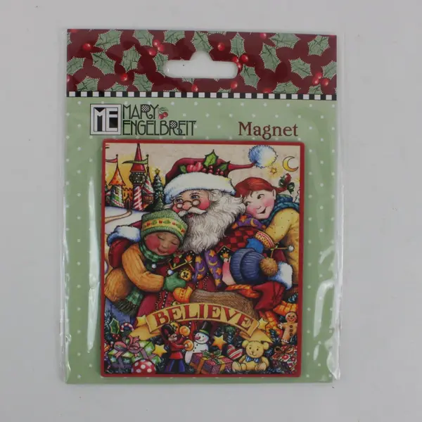 Mary Engelbreit Believe Santa Christmas Refrigerator Magnet