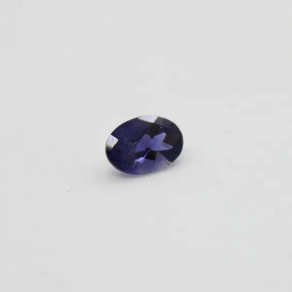 Lot of 2 Purple Faceted Iolite Gemstones 5x7mm Jewelry Making