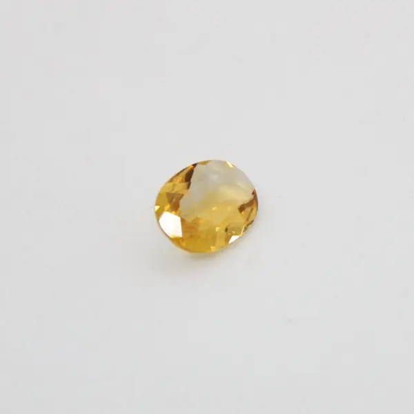Lot of 4 Faceted Yellow Citrine Gemstones 7x9mm Jewelry Making Loose Stones
