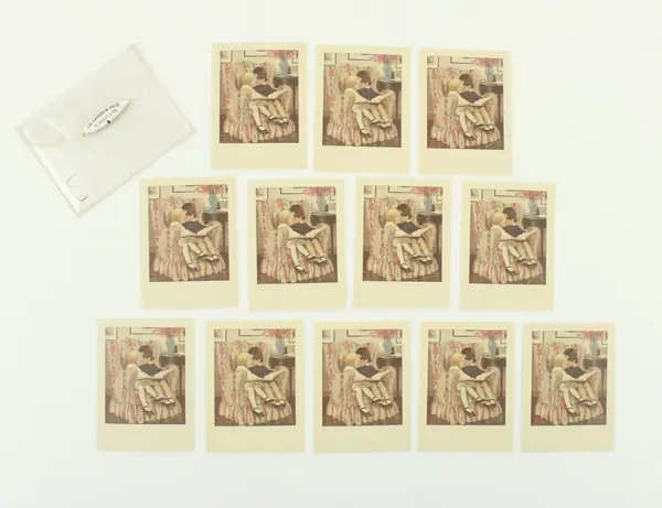 Lot of 12 Evergreen Press Illustrated Bookplates Children Reading