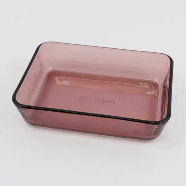 Pyrex 7210 Cranberry 3 Cup Rectangular Casserole Baking Dish