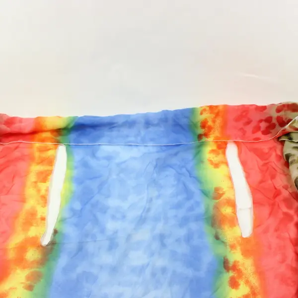 FC Orange Green Abstract Animal Print Tie Dye Fashion Scarf